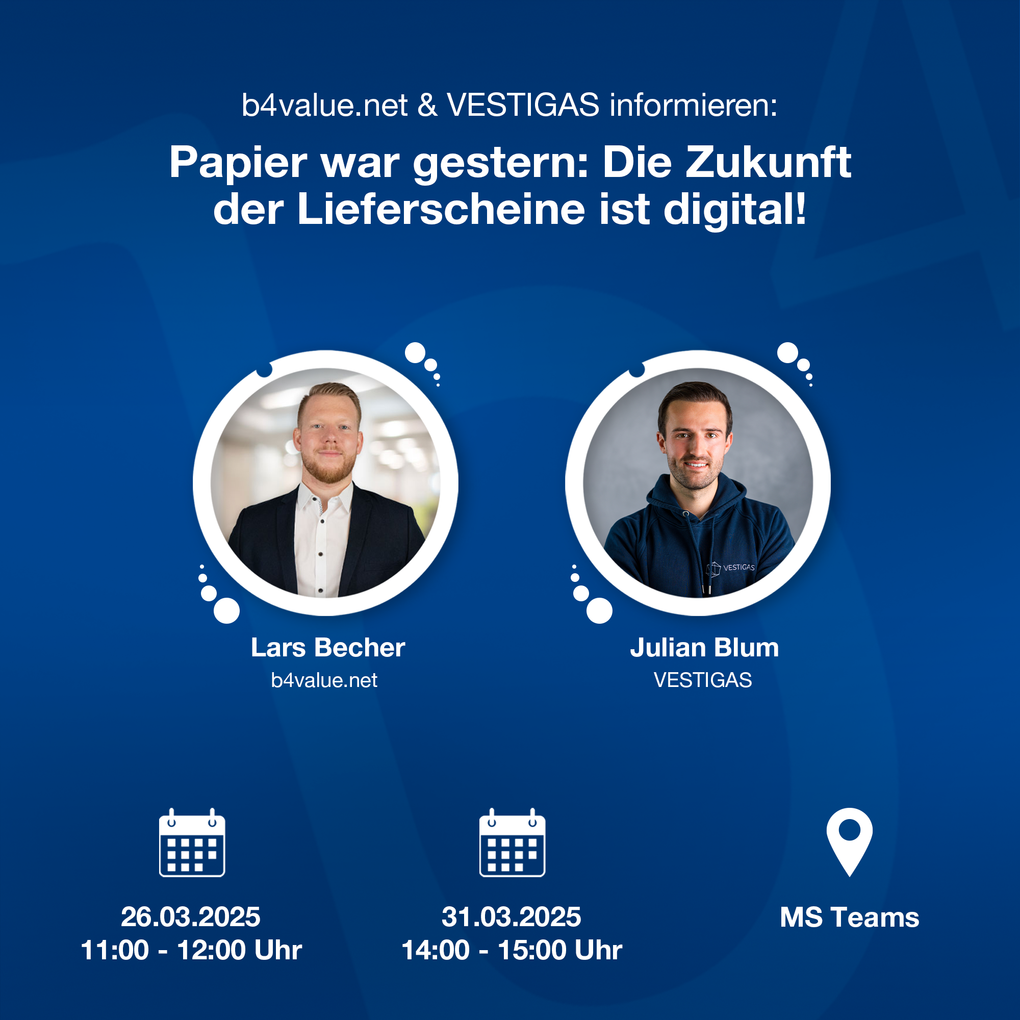 b4 & VESTIGAS | Papier war gestern: Die Zukunft der Lieferscheine ist digital!